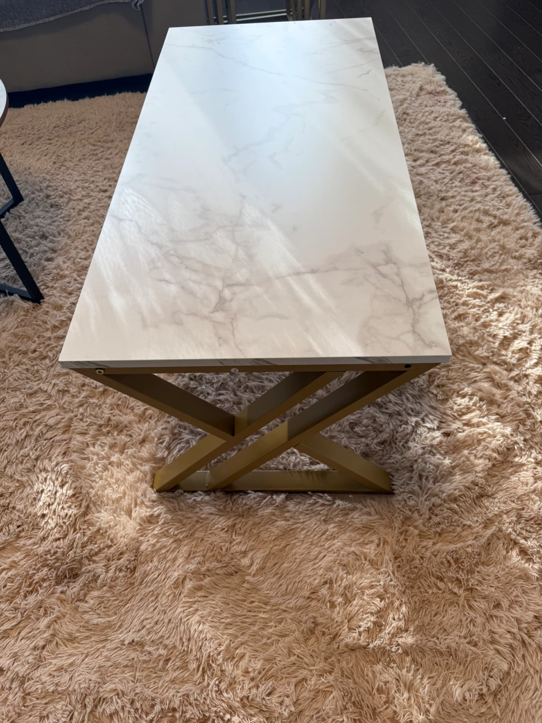 Marble Print Coffee Table