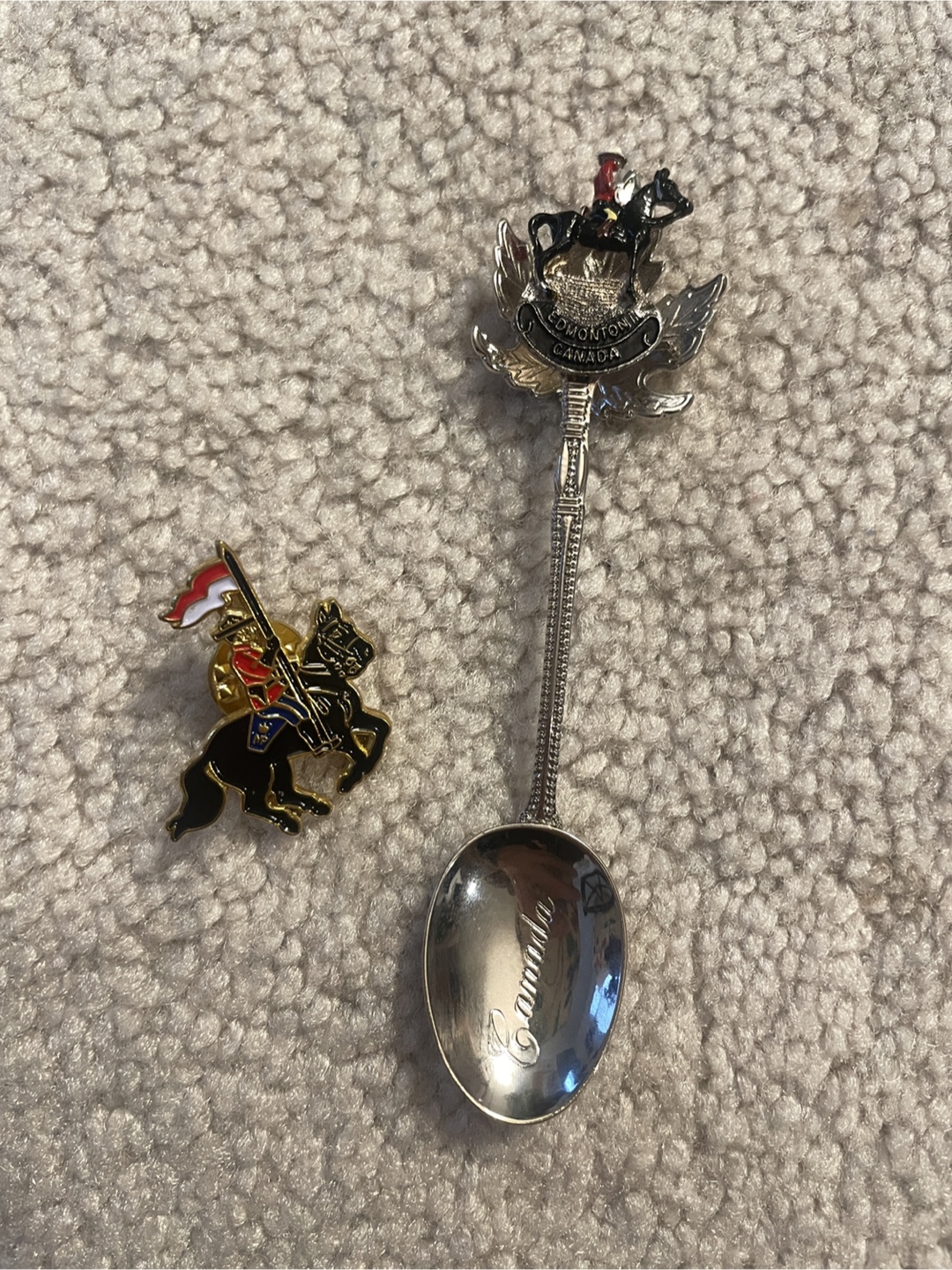 Edmonton Canada Souvenir Spoon & Pin