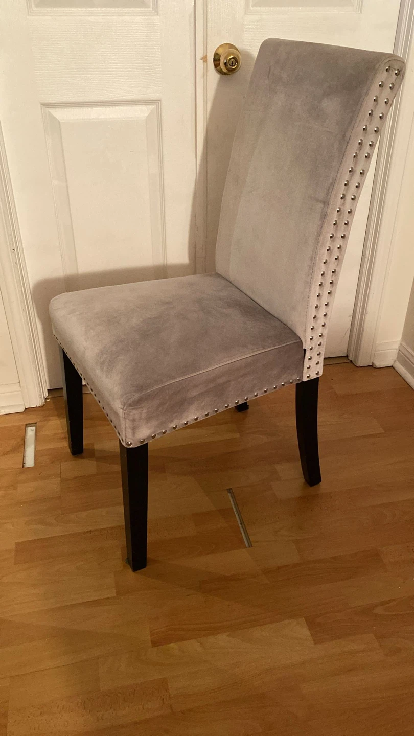Upholstered Dining Chair - Grey - photo 2