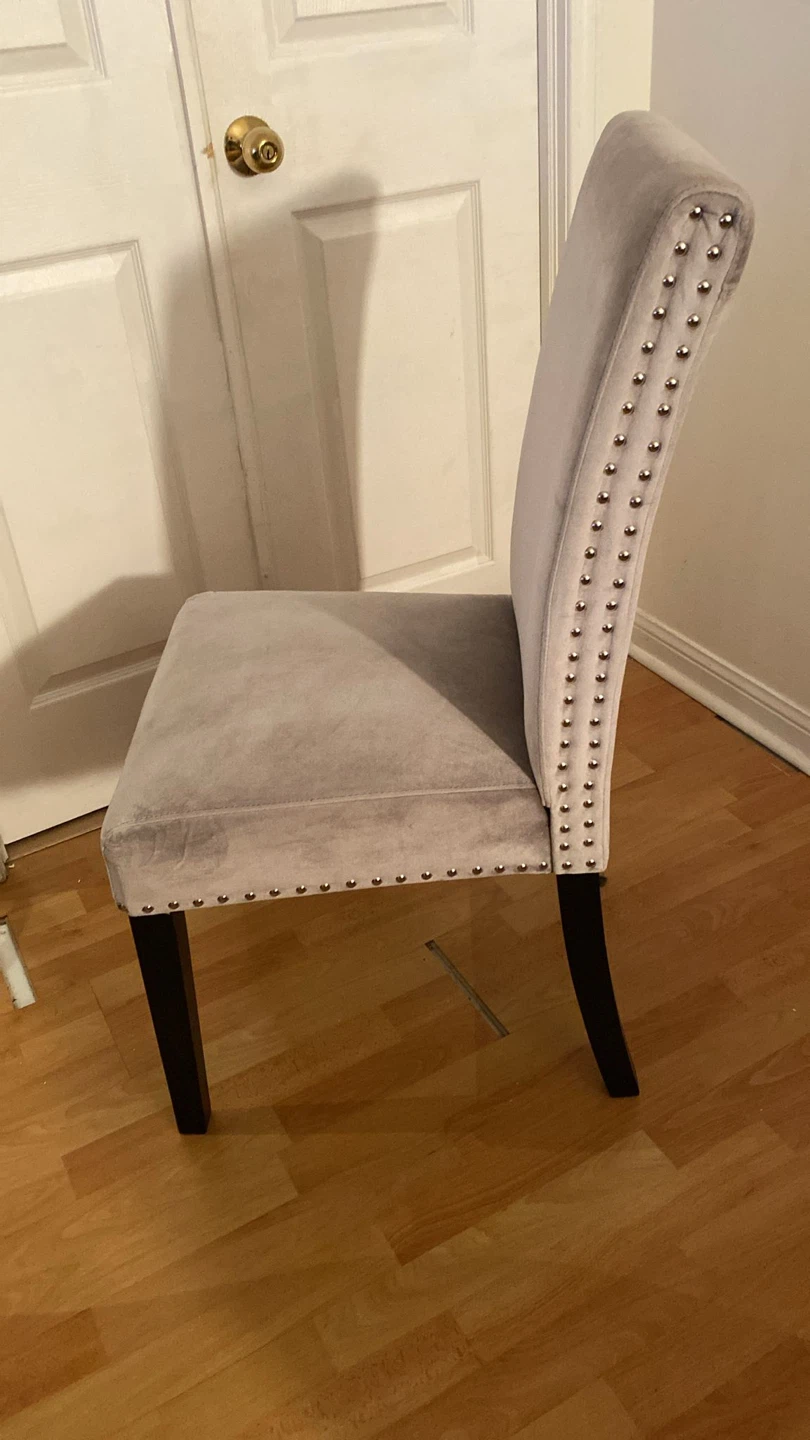 Upholstered Dining Chair - Grey - photo 4