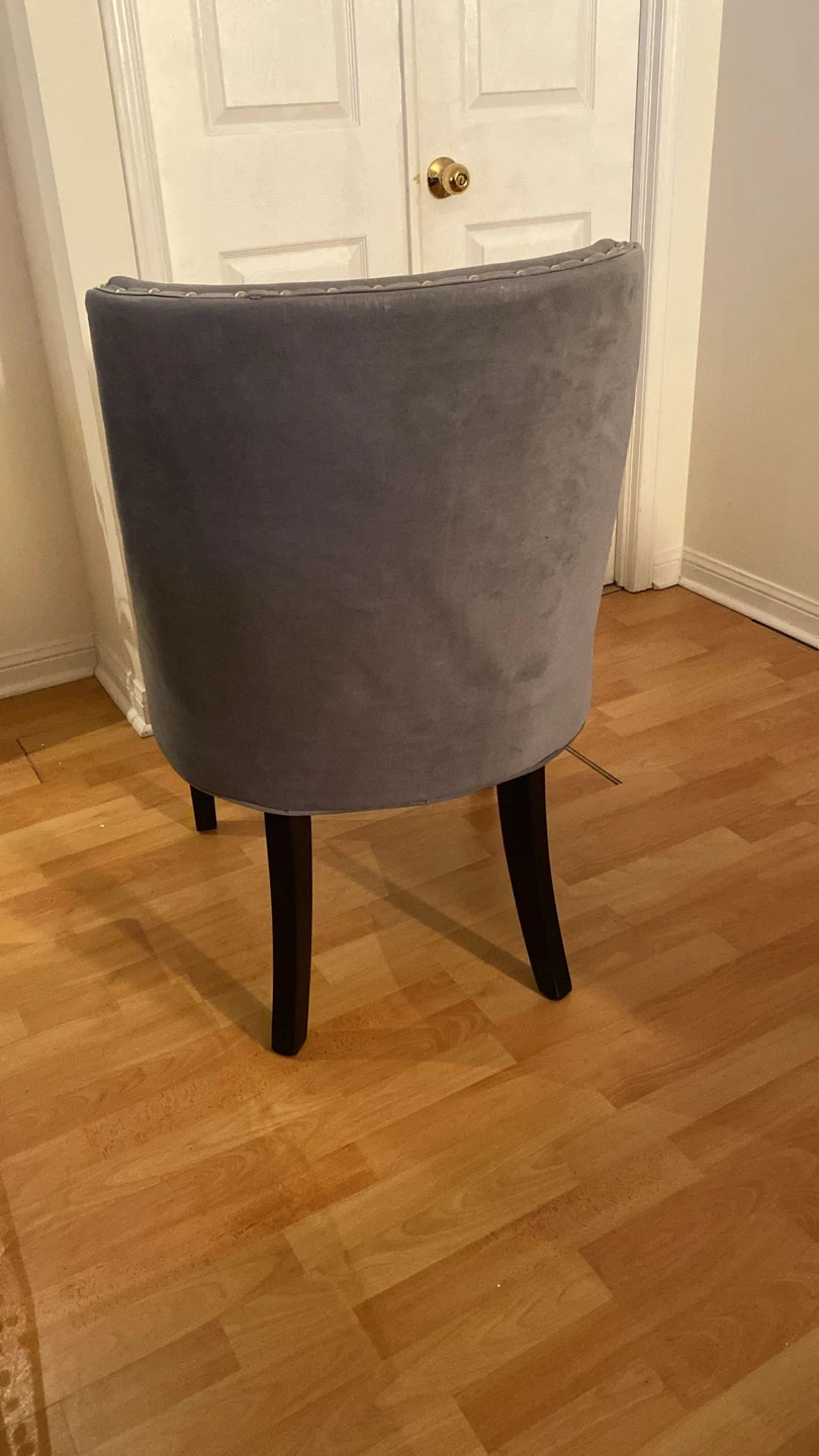 Grey Upholstered Dining Chair - photo 3