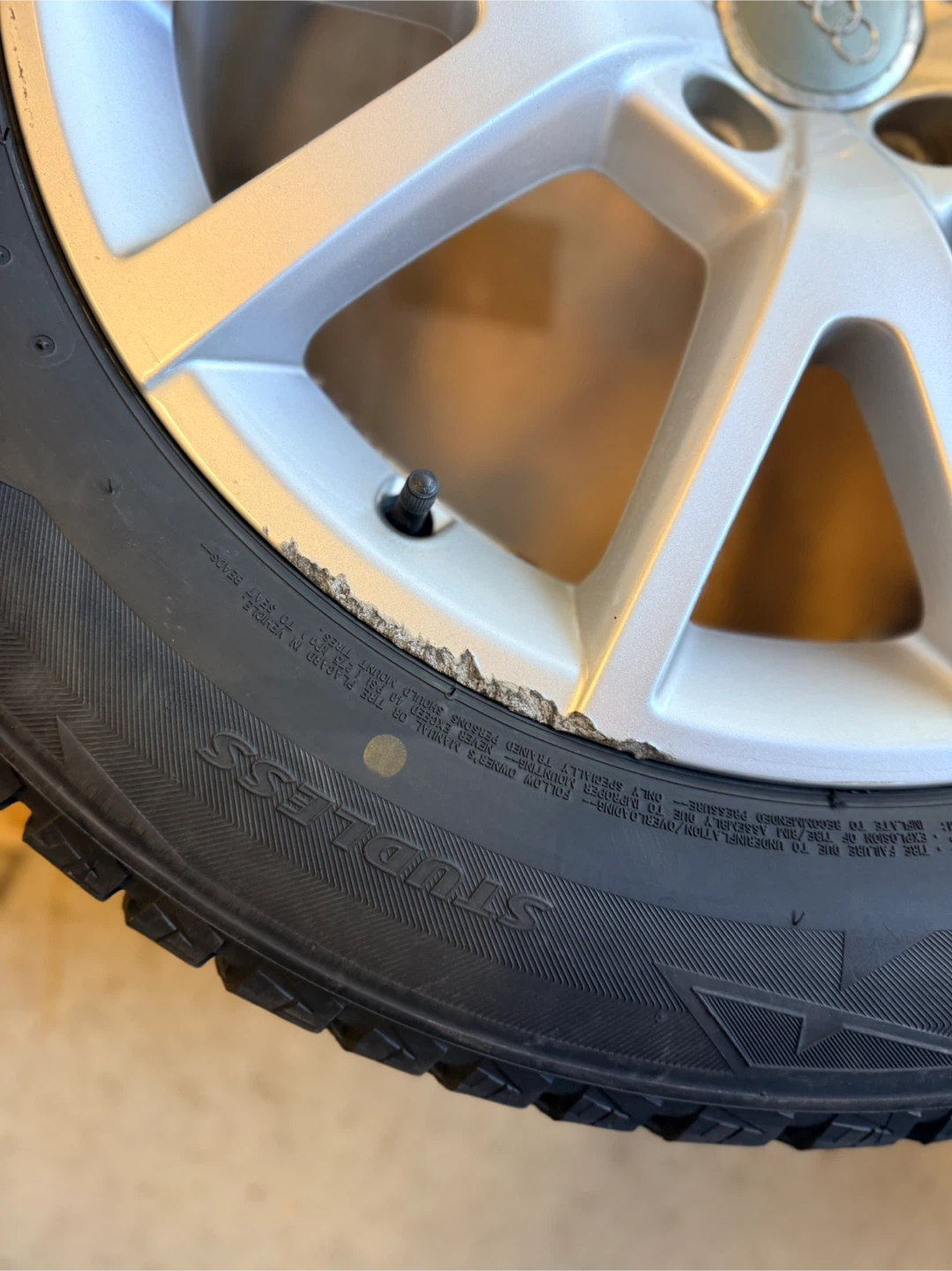 Audi Rims with Bridgestone Blizzak DM-V2 Tires - photo 3