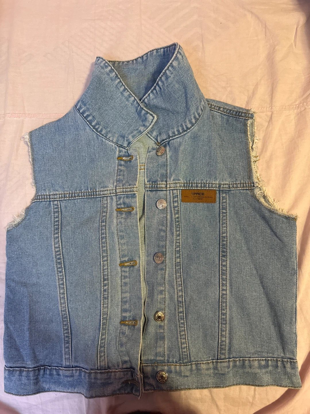 Space Girl Denim Vest