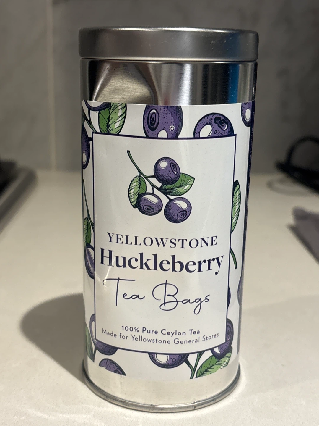 New. Yellowstone Huckleberry Tea Bags