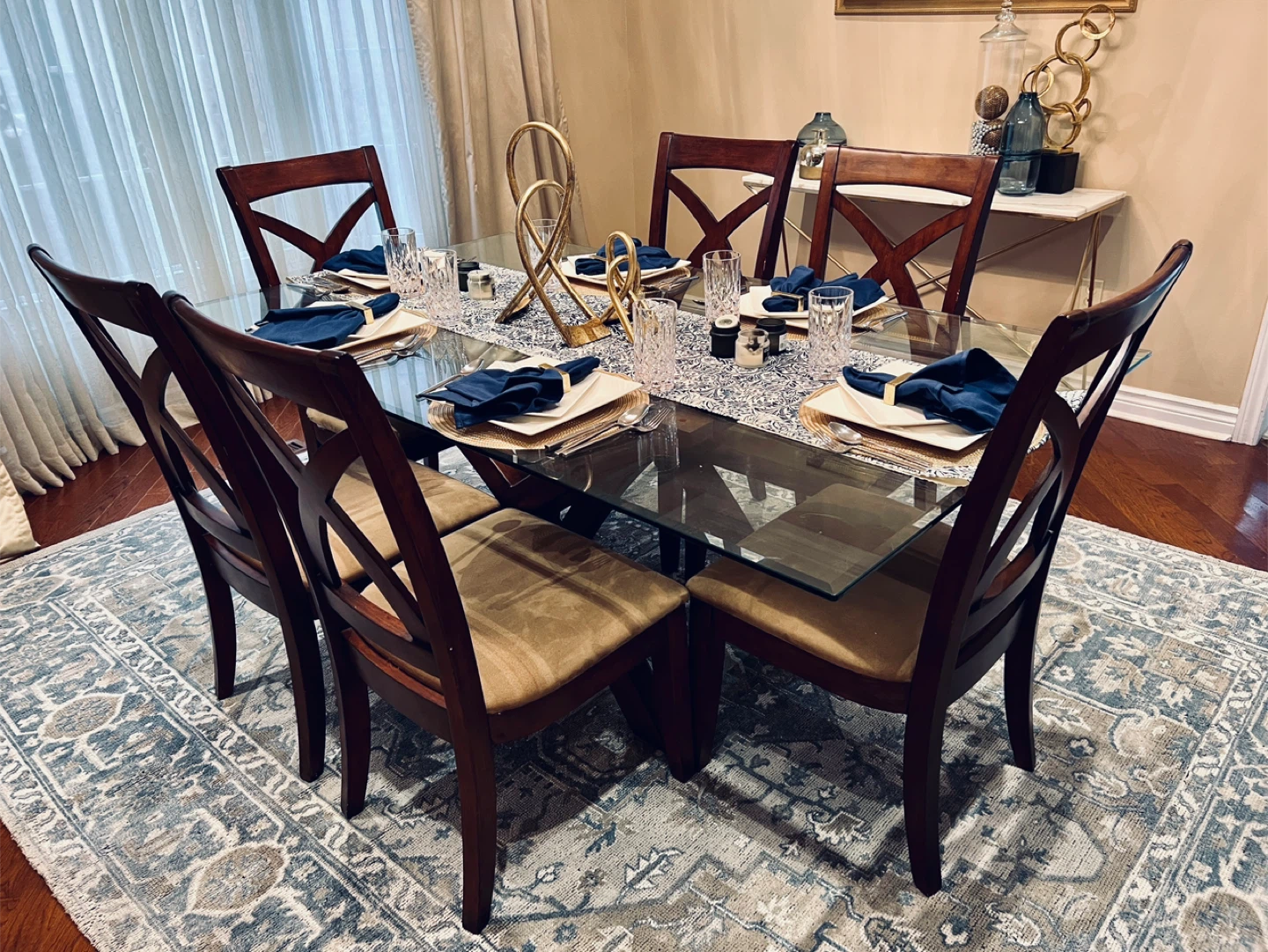 Dining table with 6 chairs - photo 3