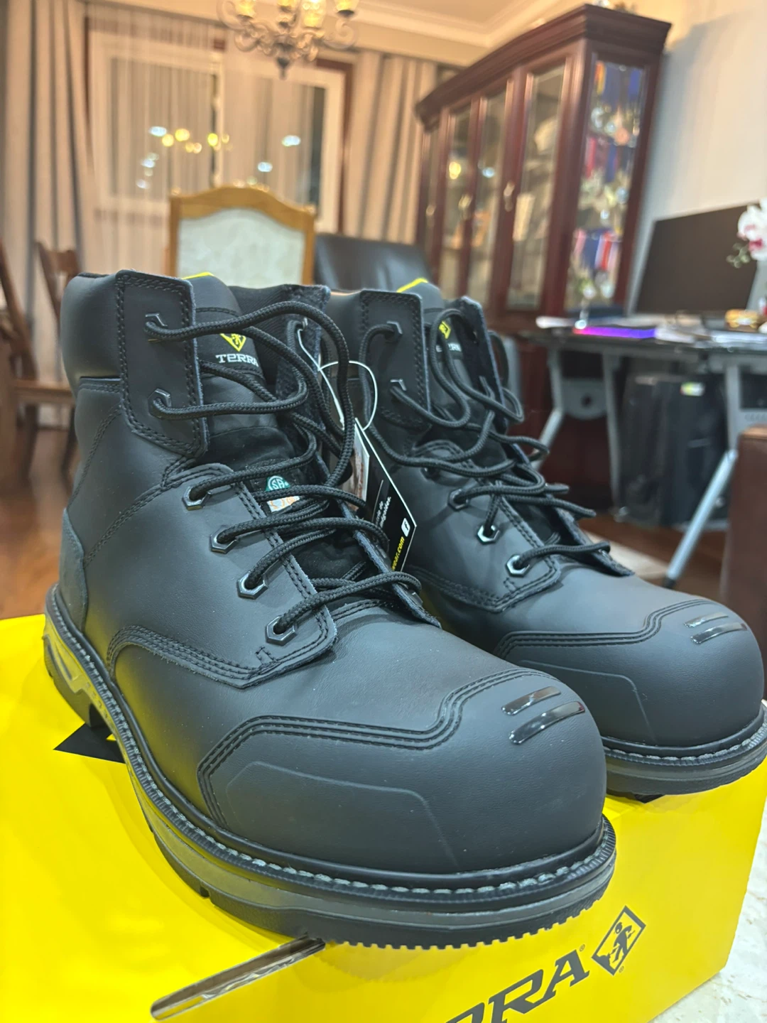 Terra Black Work Boots - New in Box - photo 3