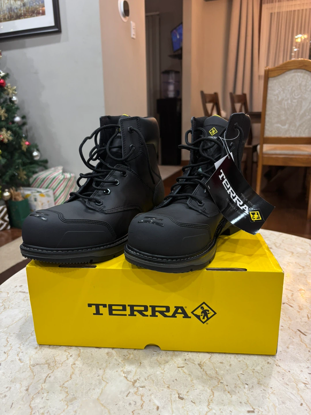 Terra Black Work Boots - New in Box
