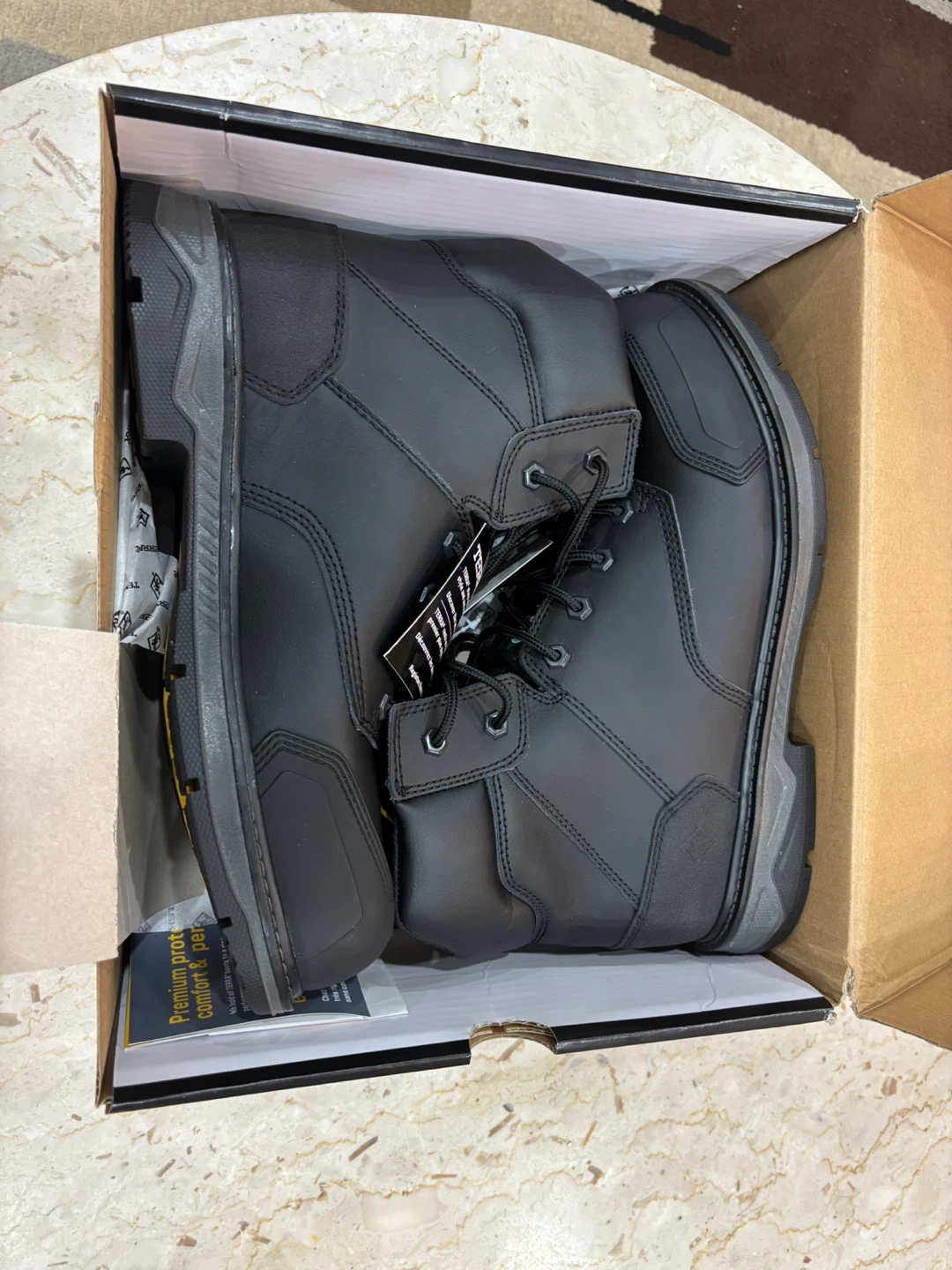 Terra Black Work Boots - New in Box - photo 4