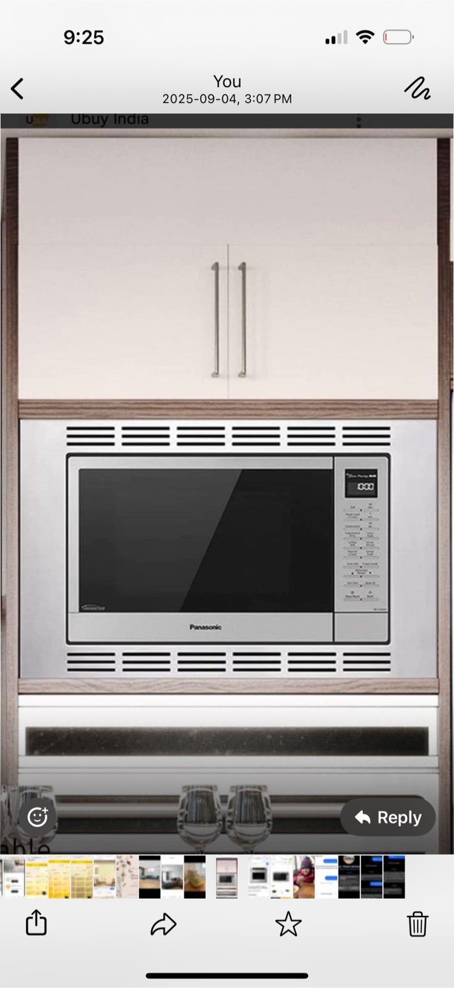 Panasonic built in Microwave Oven