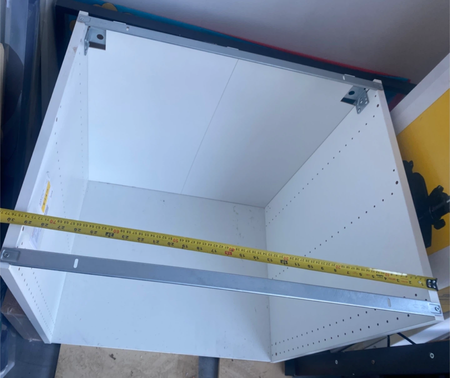White Cabinet Frame