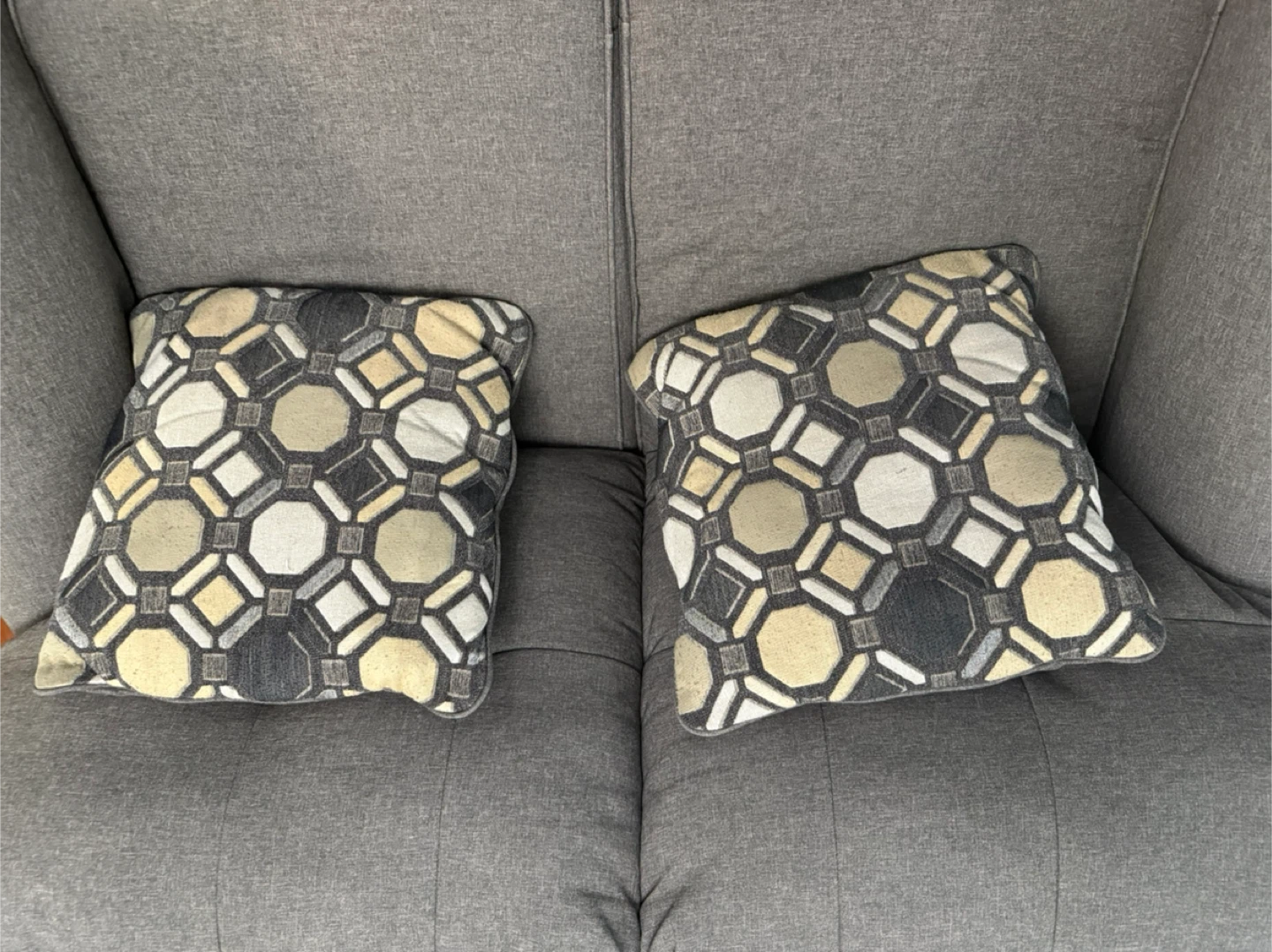 Ashley Sofa and Loveseat with four cushions
