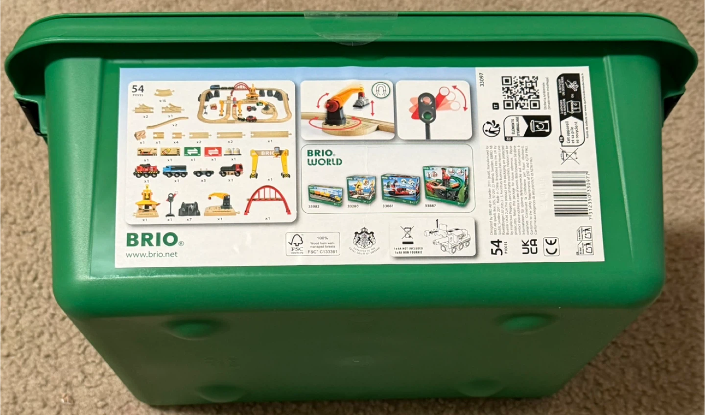 BRIO World Cargo Railway Deluxe Set 33097 - photo 2