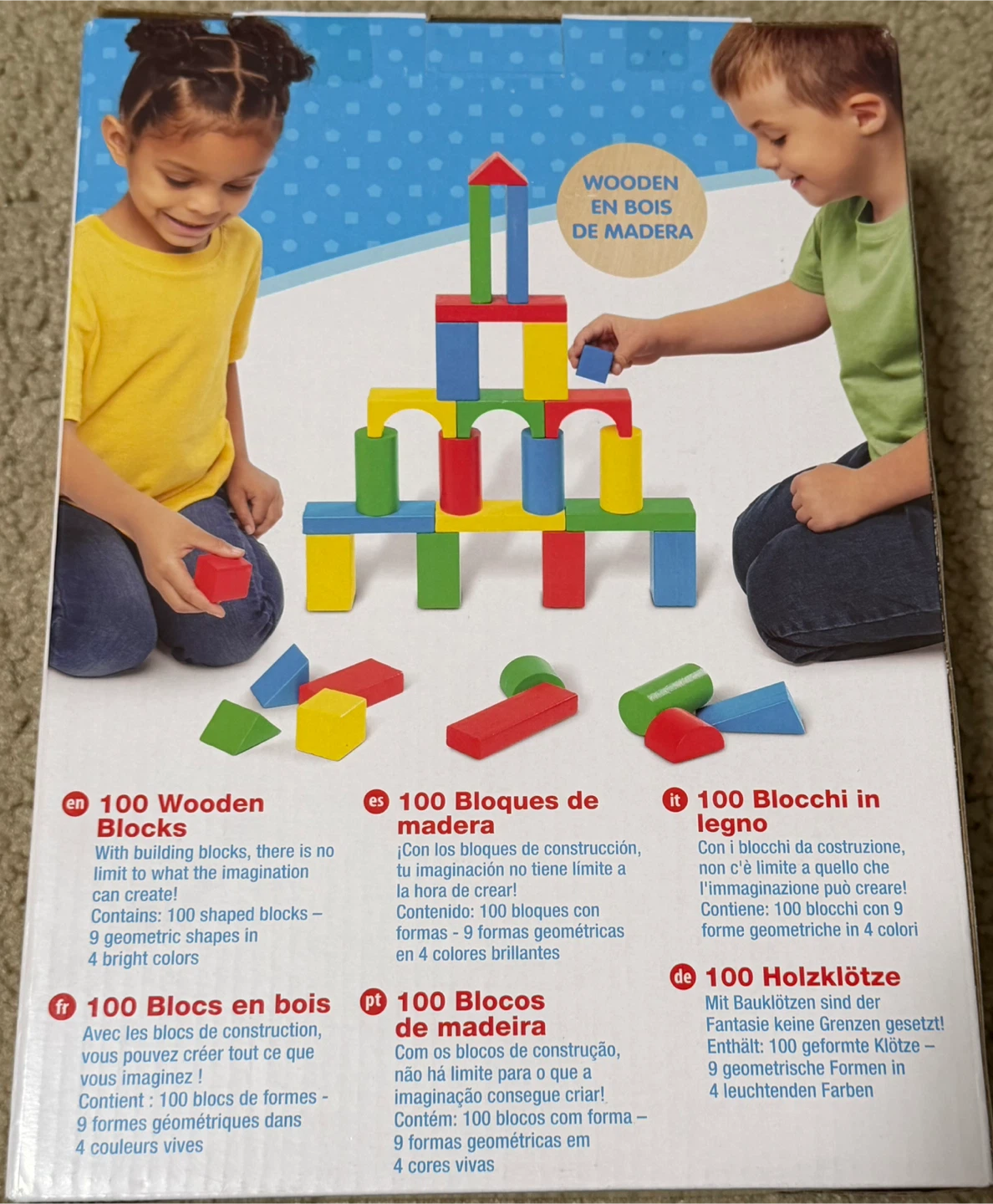 Melissa & Doug 100 Wooden Blocks - New - photo 3
