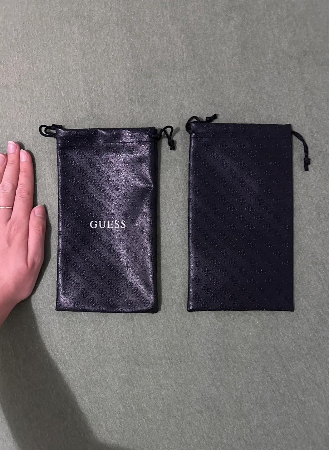 Guess Black Eyeglasses Pouch - Two Available