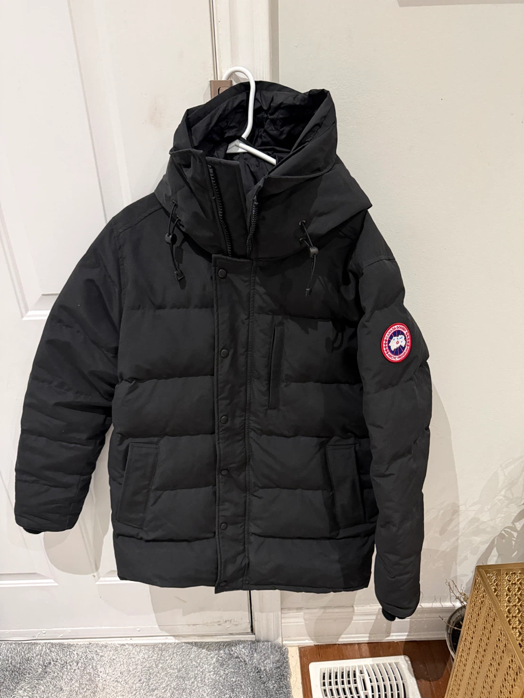 Canada Goose Black Carson Parka, Size XL