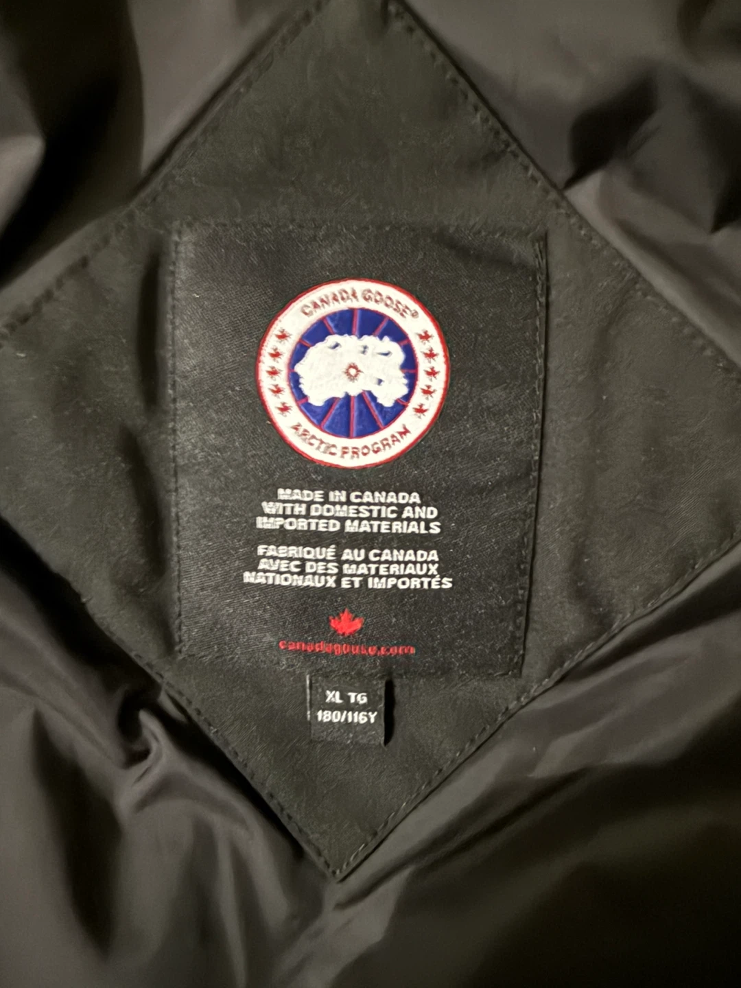 Canada Goose Black Carson Parka, Size XL - photo 4