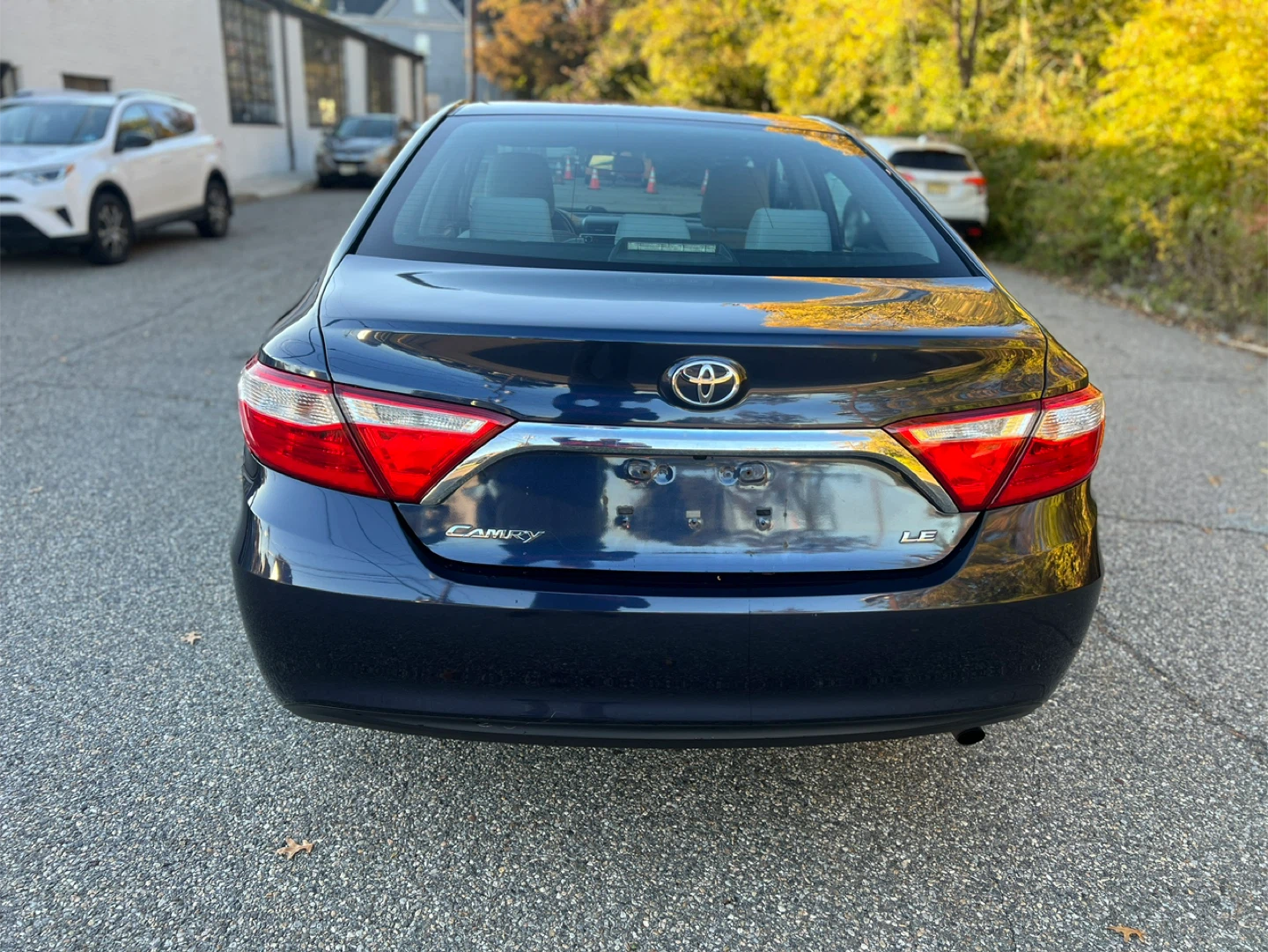 Used Toyota Camry LE - Blue Sedan - photo 4