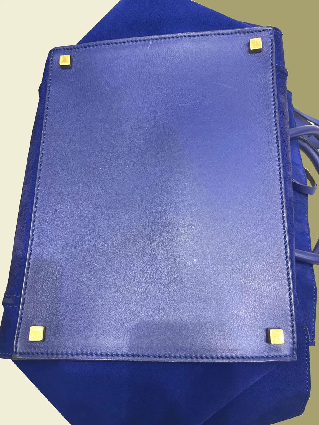 Authentic Celine Suede Leather Handbag - photo 4