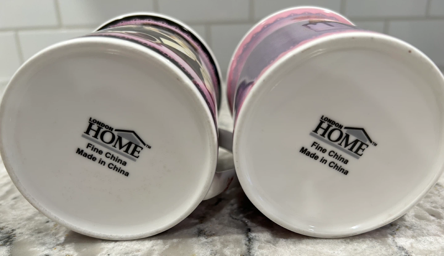 London Home Fine China Puppy Mugs - Set of 2 - photo 4