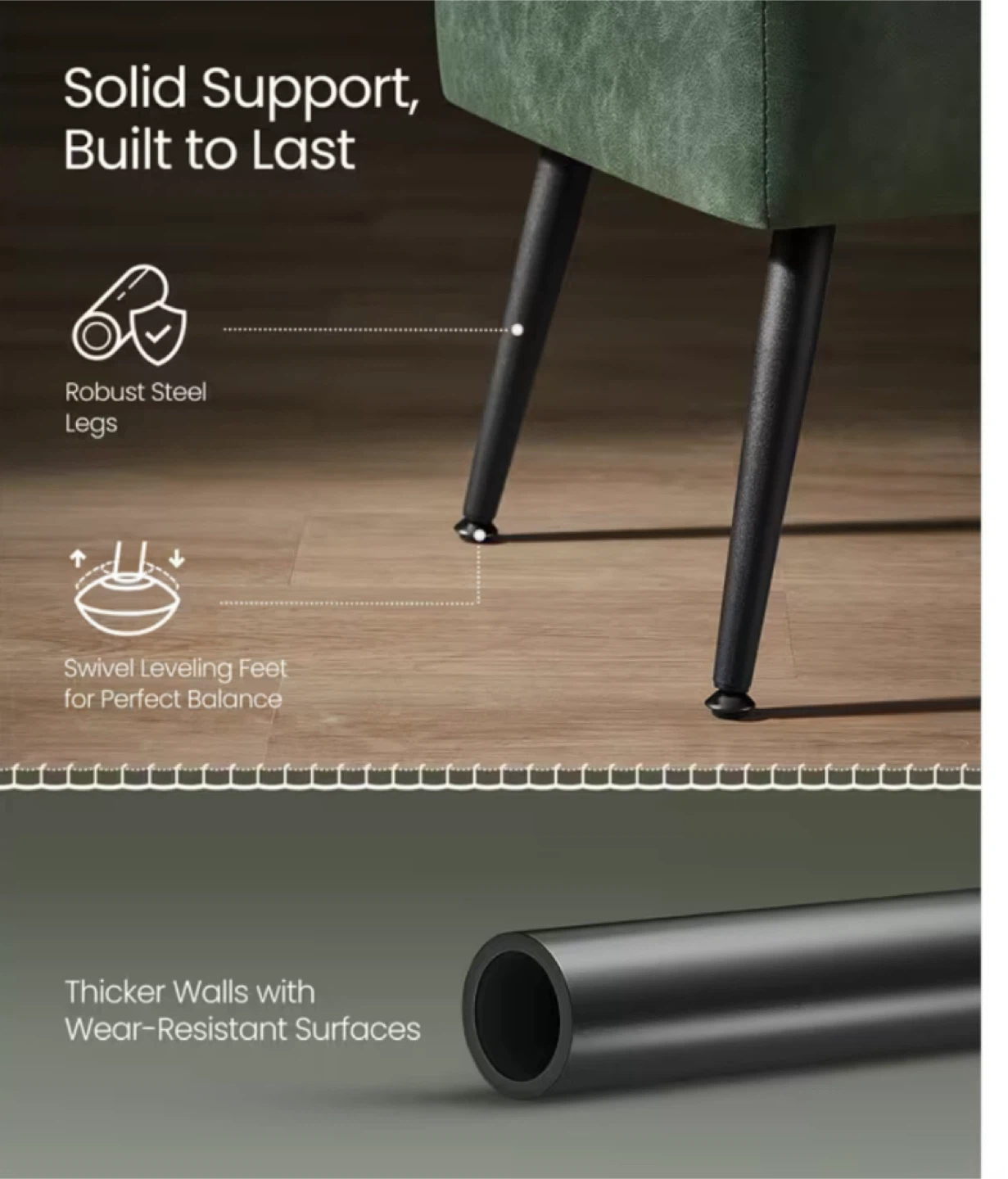 Green Ottoman Storage Bench - 47.2" Wide - photo 3