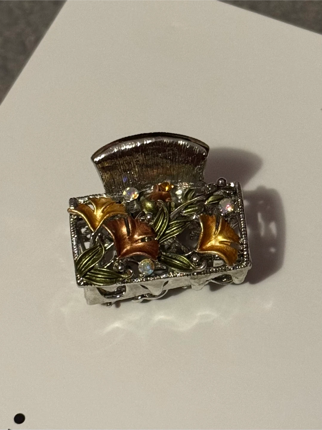 Floral Hair Claw Clip