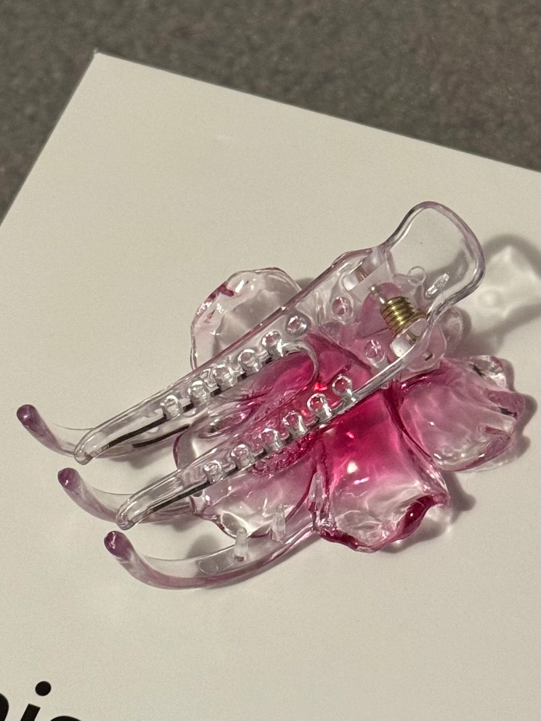 Flower Hair Claw Clip - Pink - photo 2
