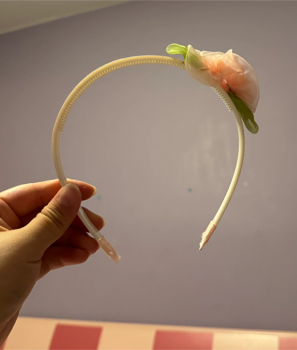 Floral Headband - Pink & Green