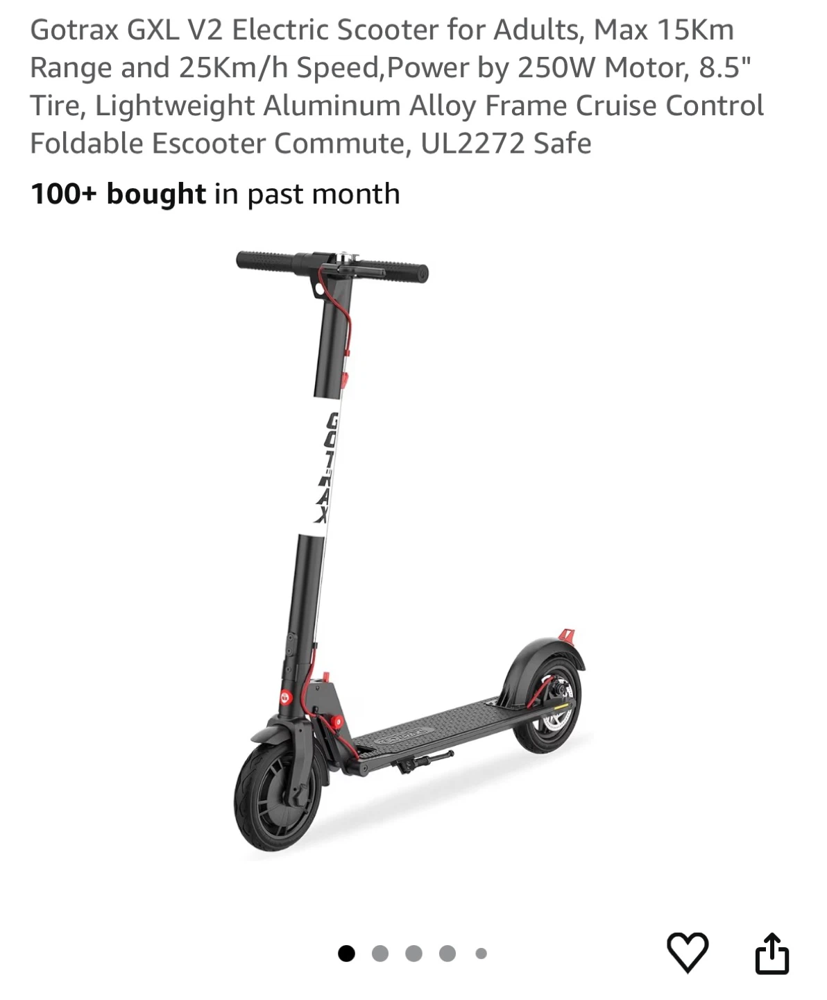 Gotrax GXL V2 Electric Scooter - photo 4