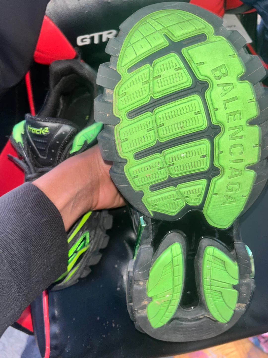 Balenciaga Track Sneakers - Black/Green - photo 5