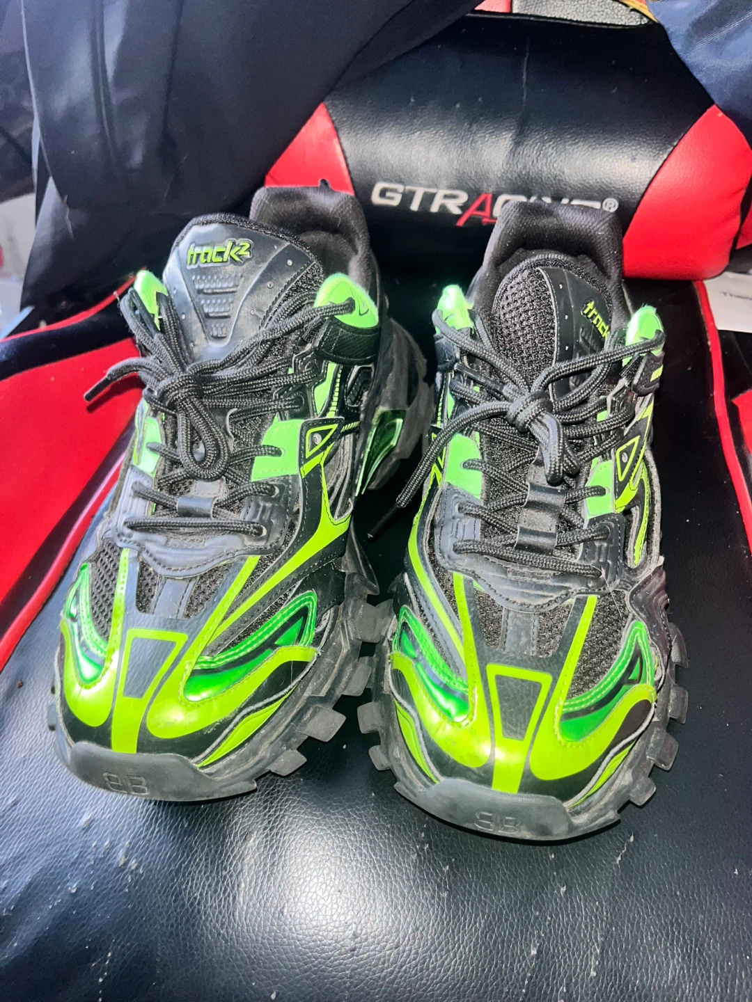 Balenciaga Track Sneakers - Black/Green - photo 3
