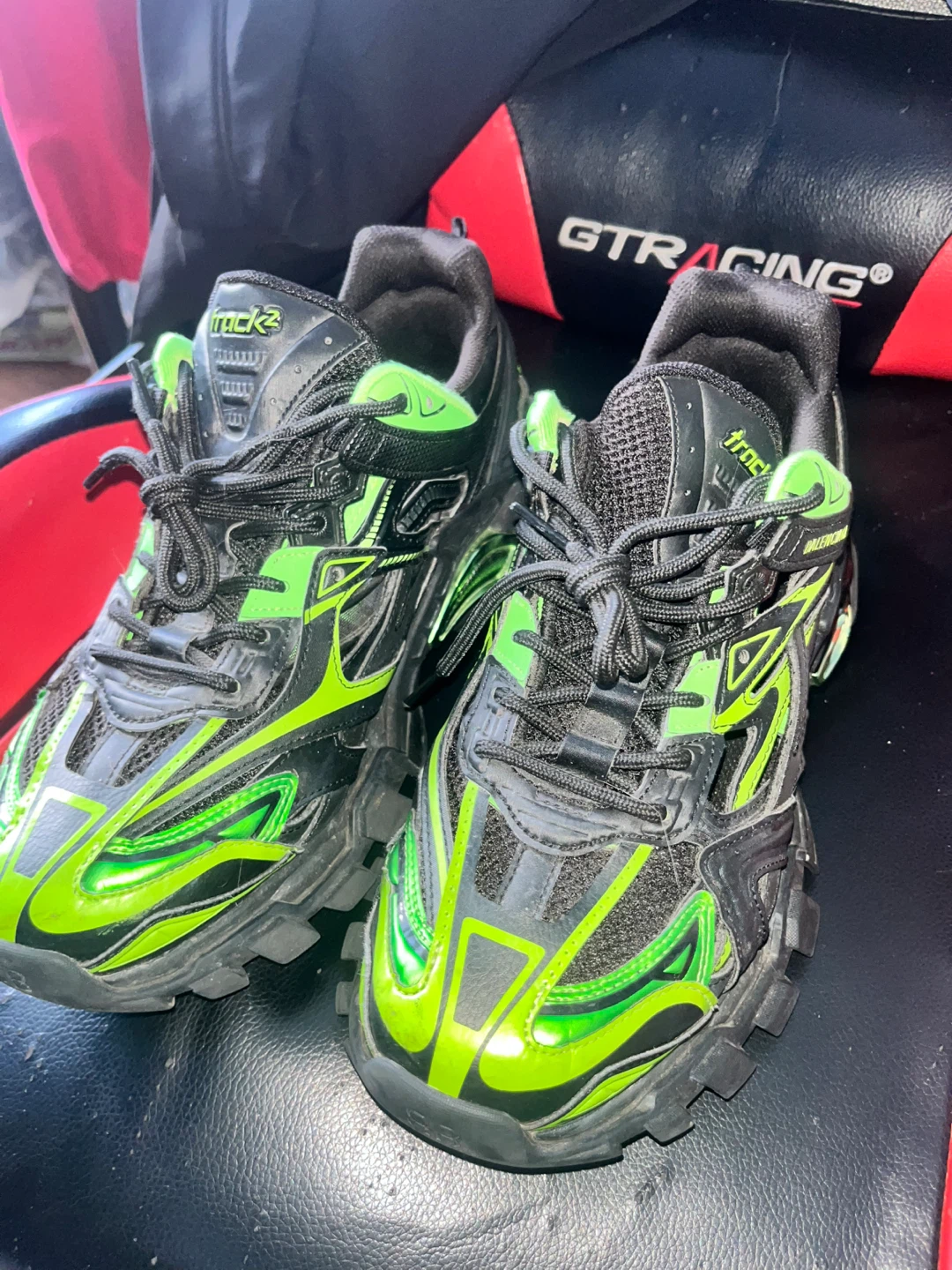 Balenciaga Track Sneakers - Black/Green - photo 4