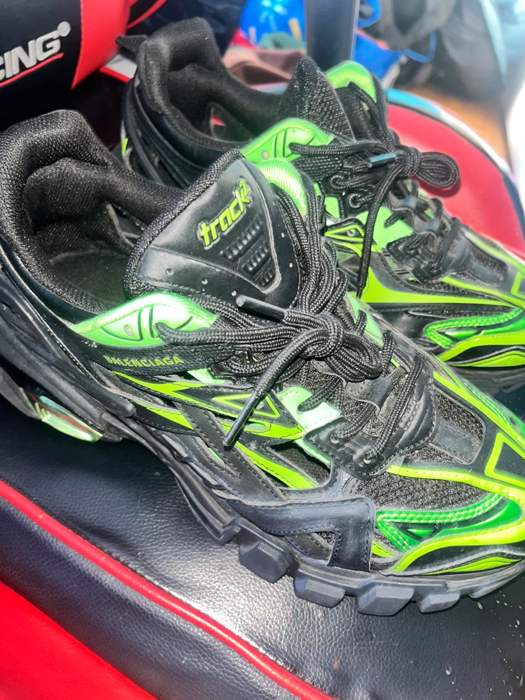 Balenciaga Track Sneakers - Black/Green