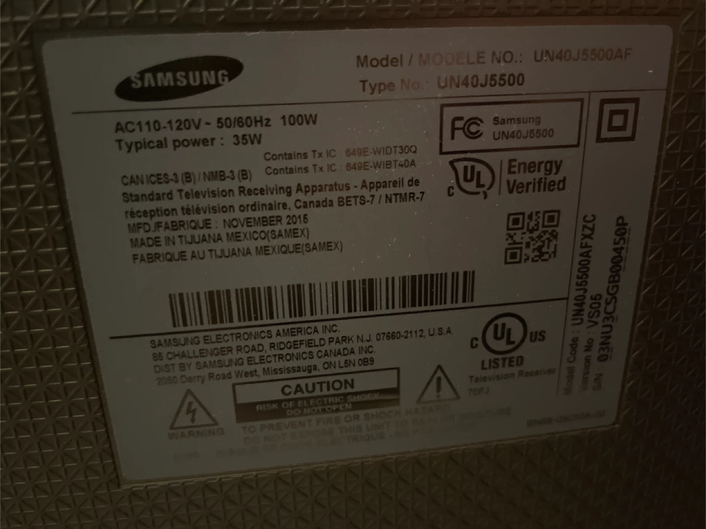Samsung UN40J5500AF 40” Smart TV - photo 2
