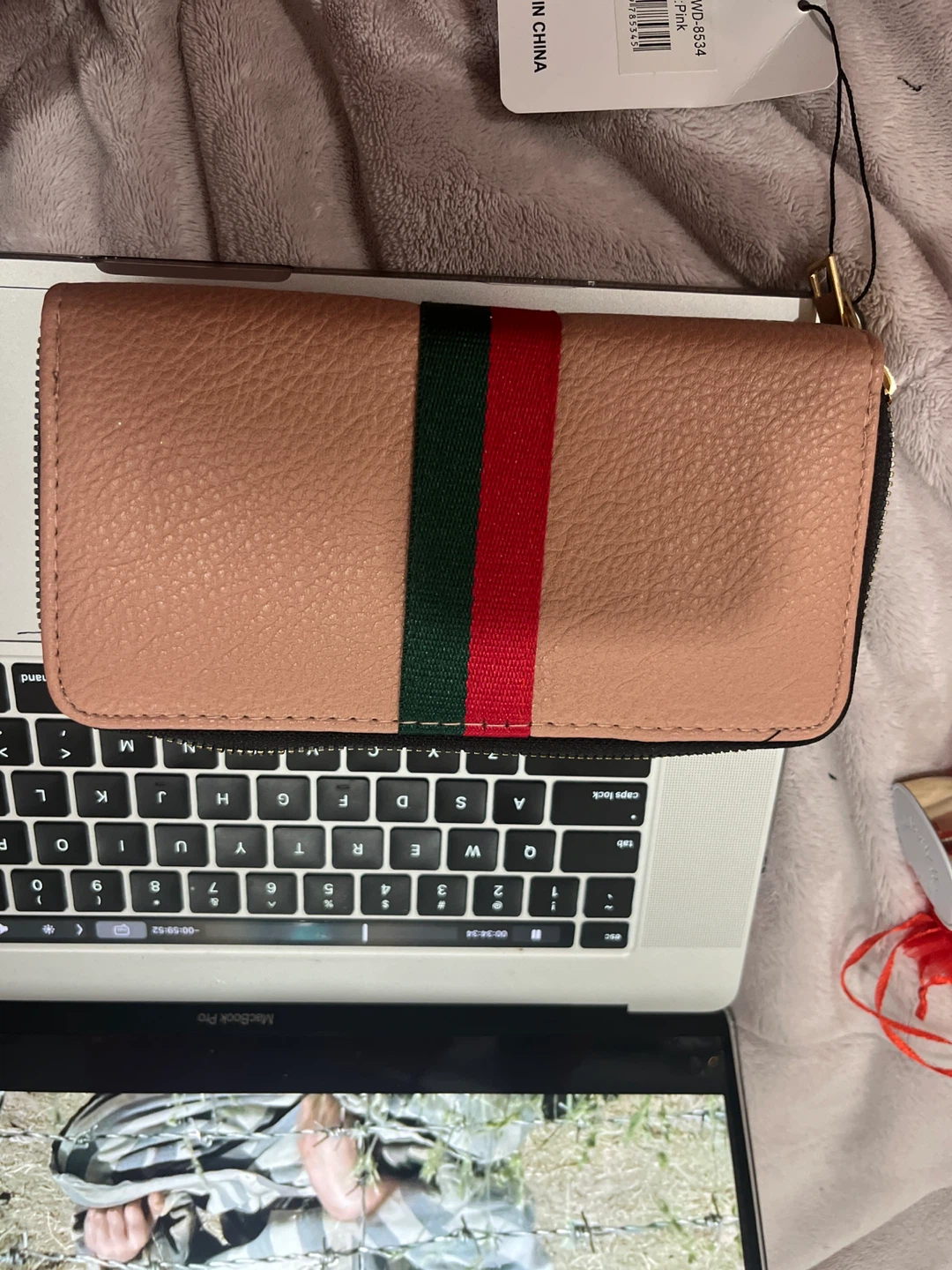 Fashion Pink Wallet with Bee Decor - photo 2