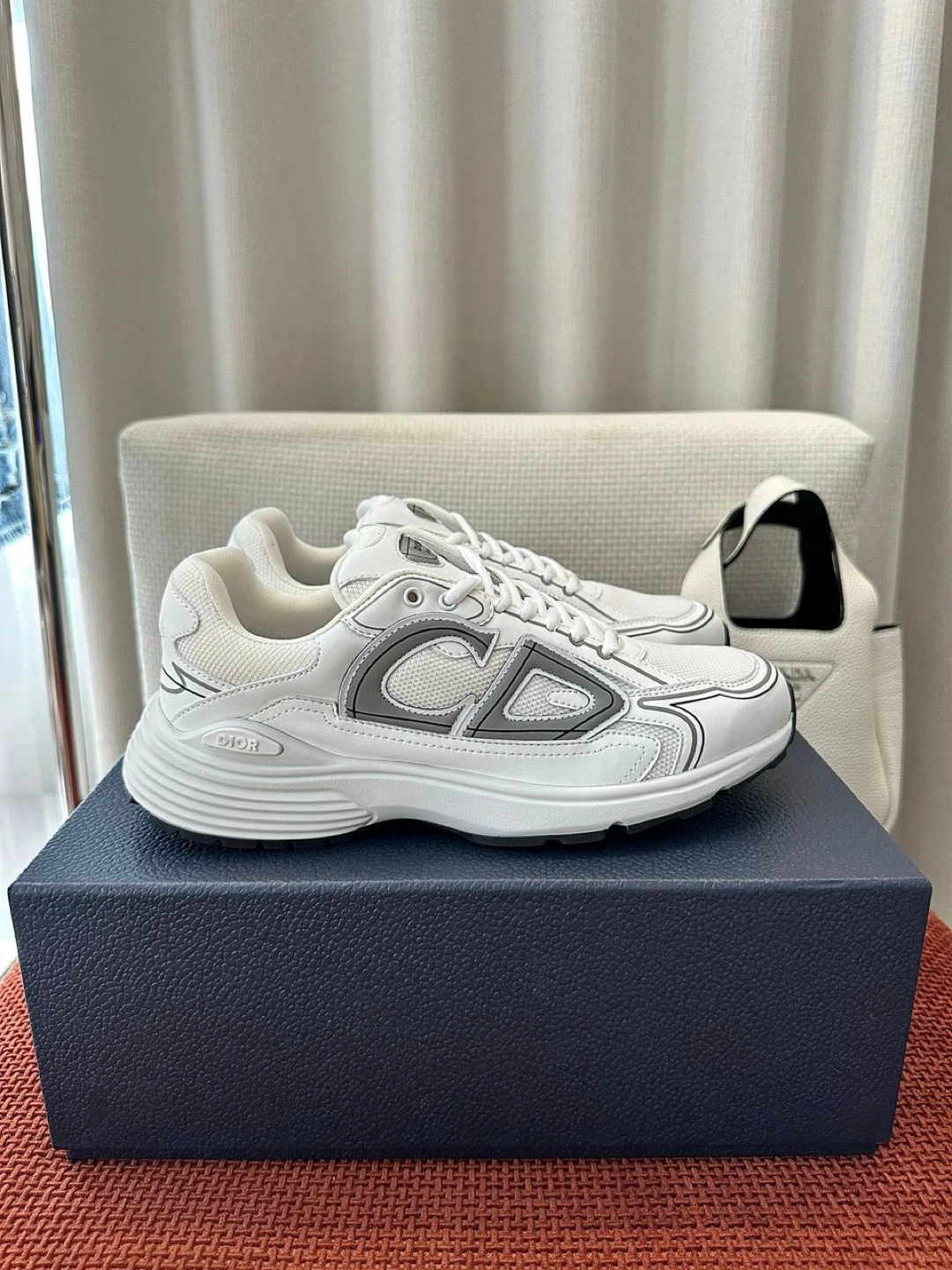 Dior B30 White Sneakers - Brand New