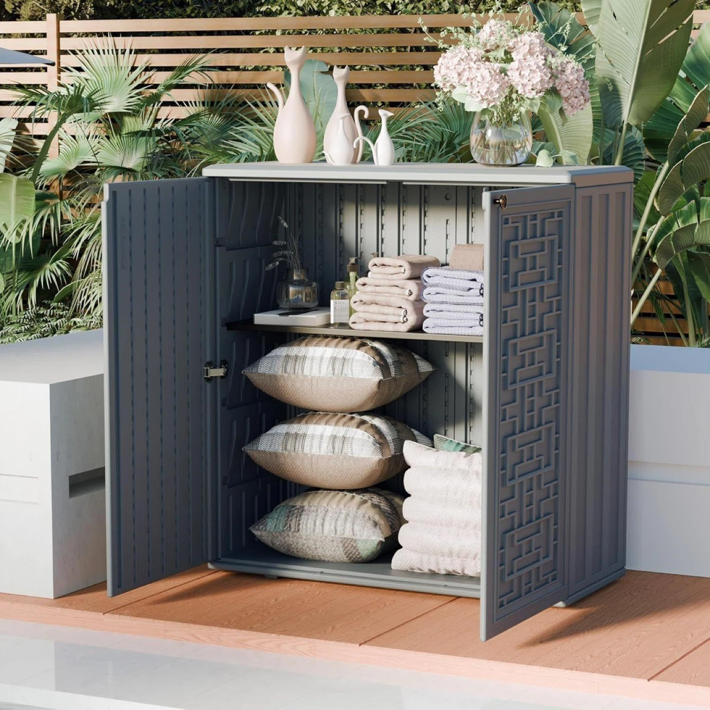 Mrosaa Indoor Outdoor Storage Cabinet - photo 2