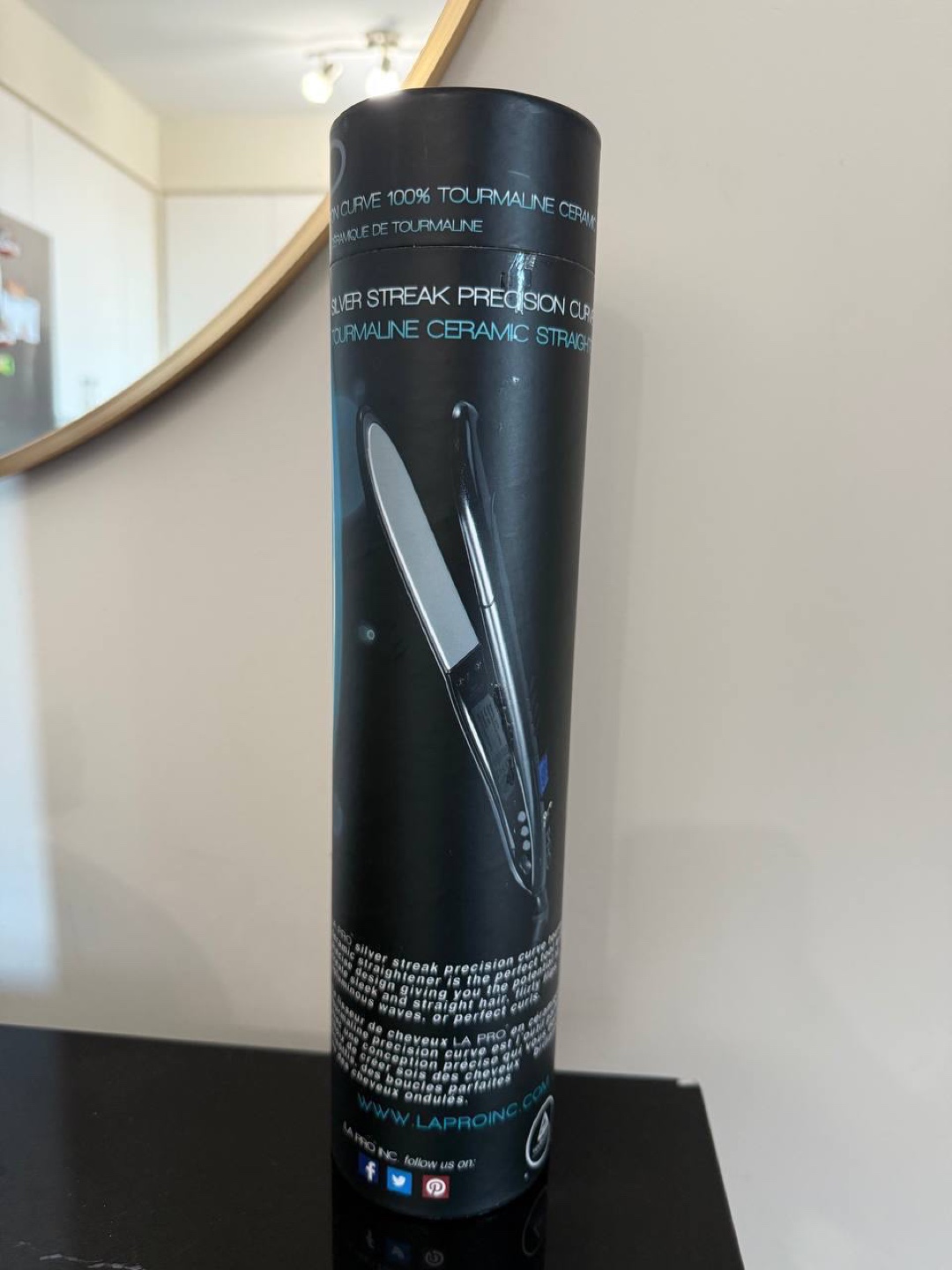 La Pro Silver Streak Ceramic Hair Straightener - photo 4