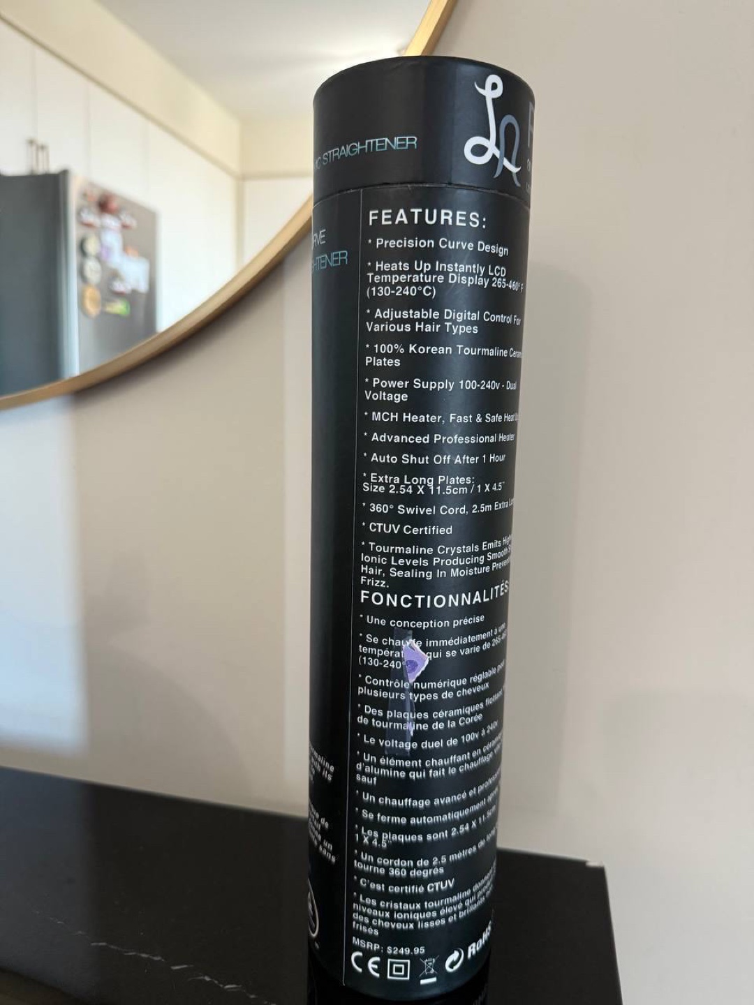 La Pro Silver Streak Ceramic Hair Straightener - photo 3