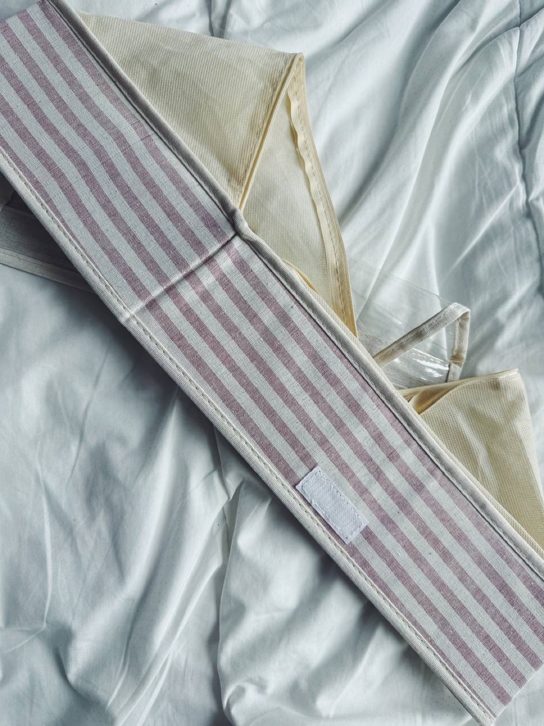 Striped Fabric Storage Box - photo 2
