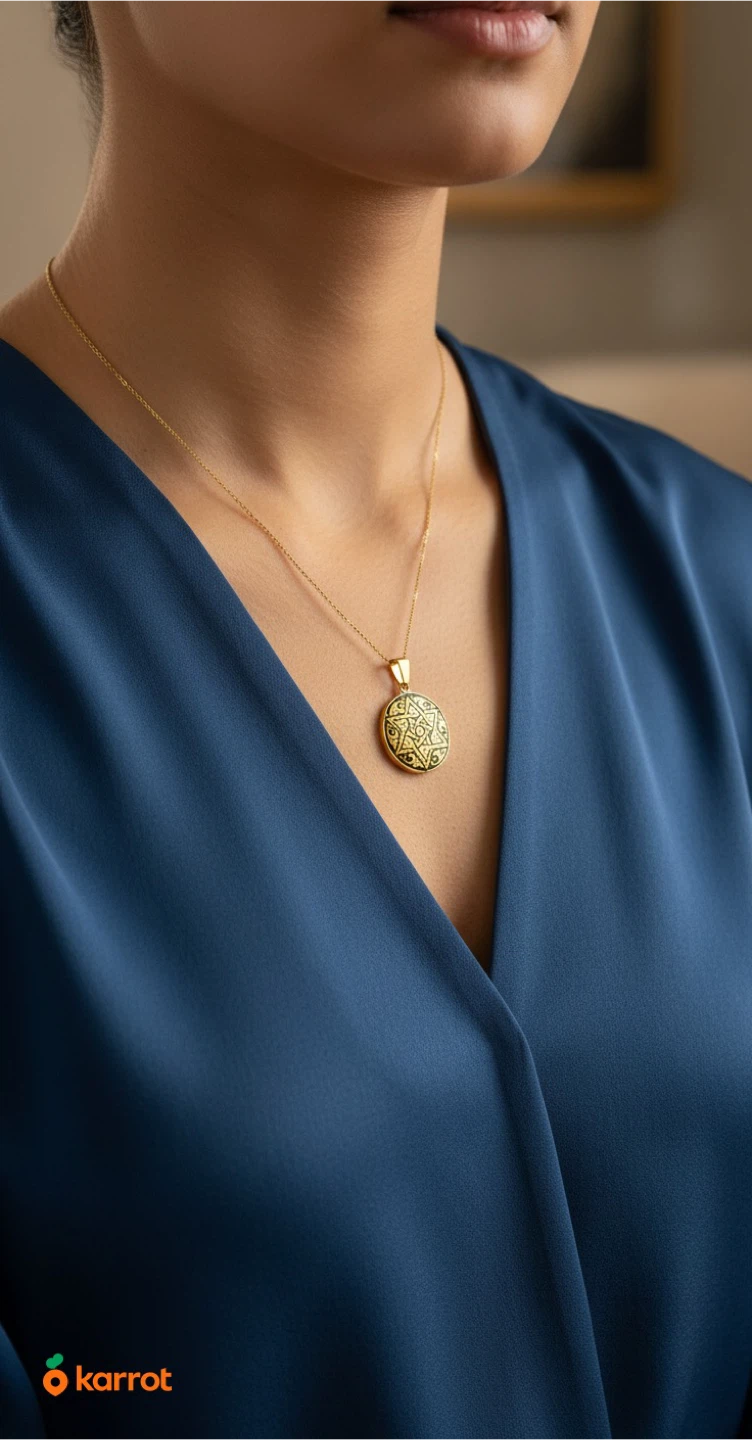 Gold  Color Pendant Necklace