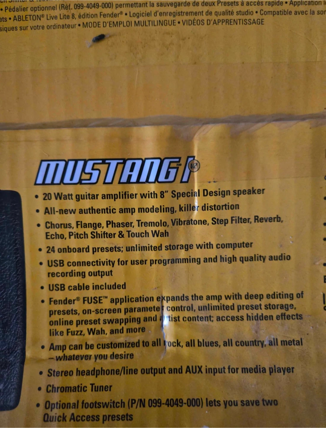 New UNOPENED Fender Mustang I V2 Amplifier - photo 5