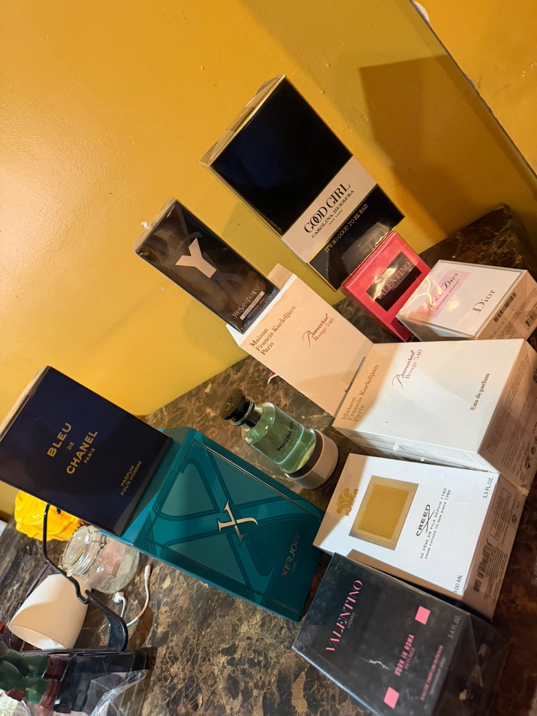 Assorted Perfume Collection: Chanel, Dior, Valentino +