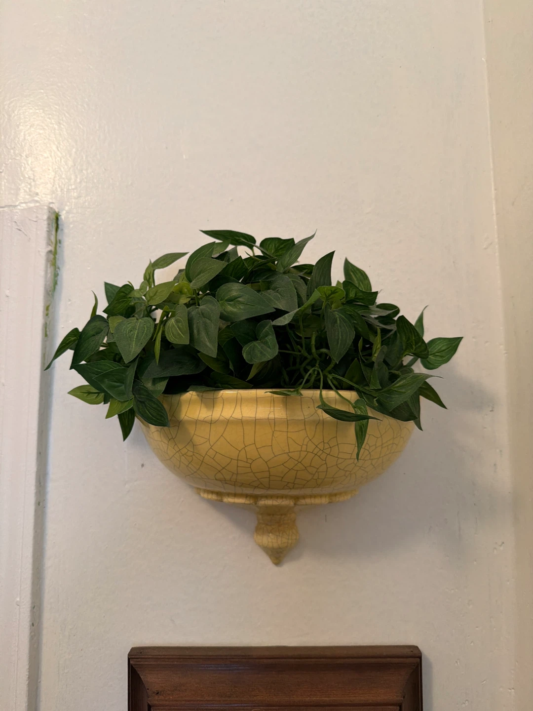 Wall Planter - Yellow Ceramic - photo 2