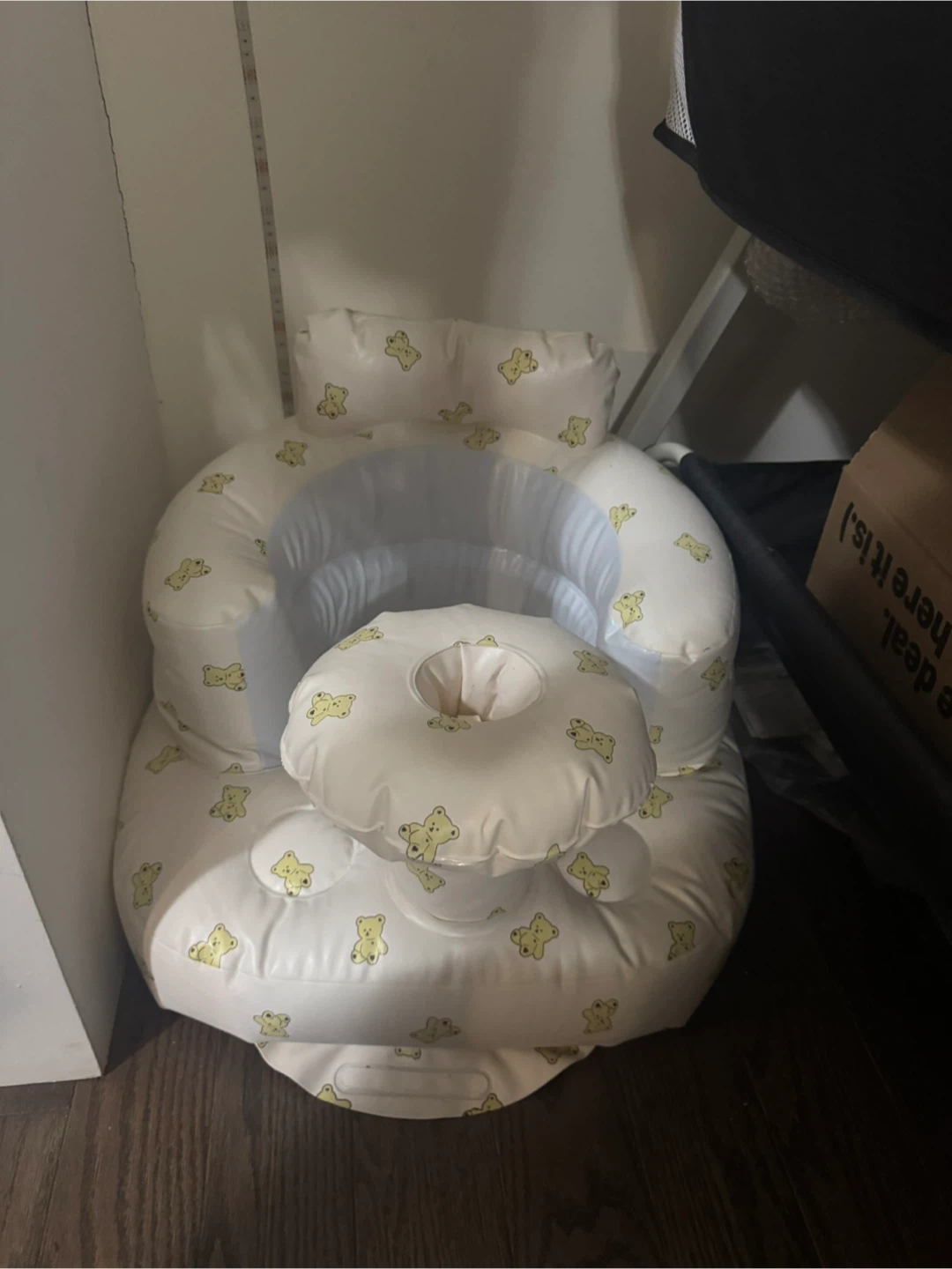 Inflatable Baby Seat with Teddy Bear Design