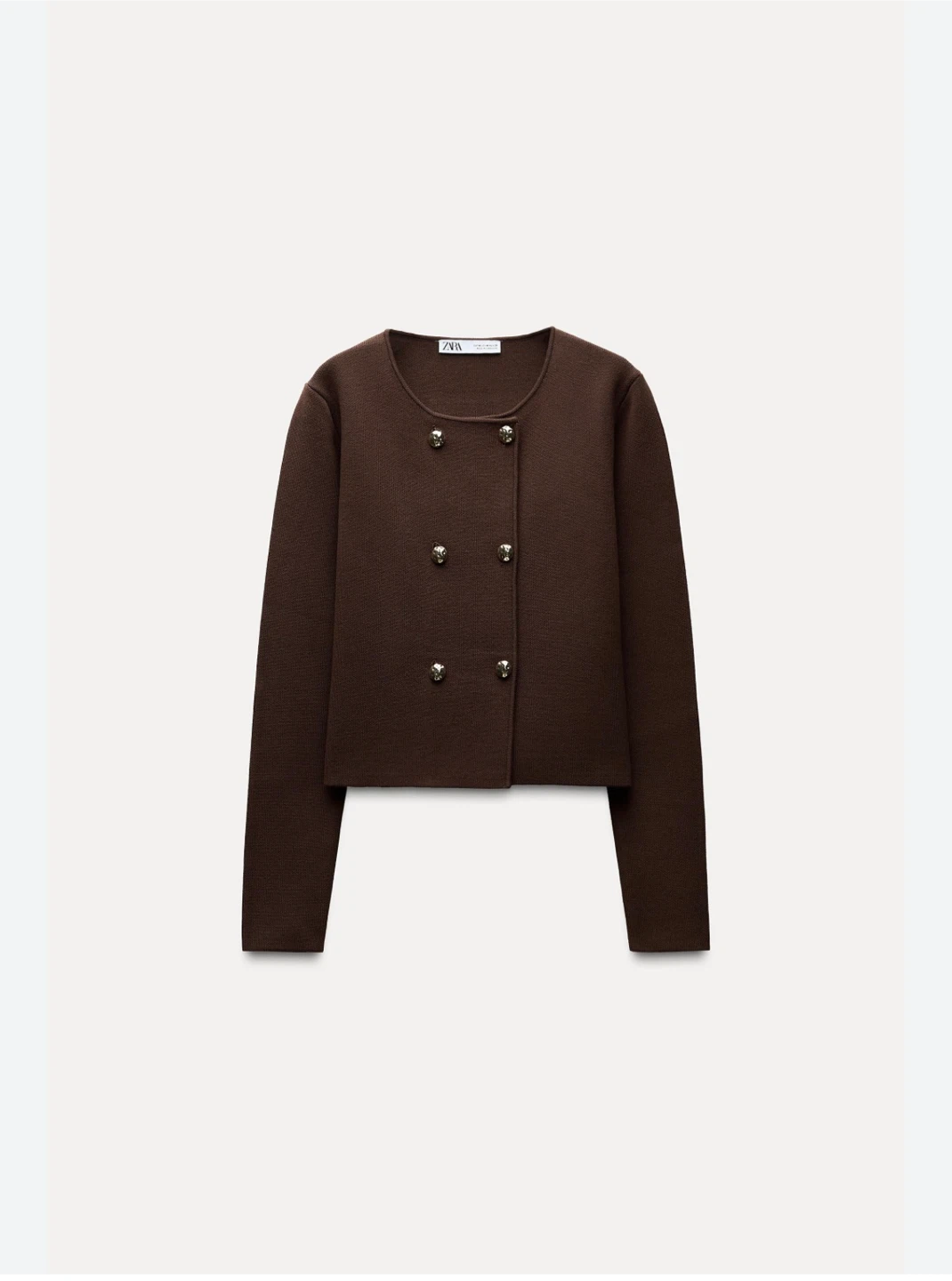BOGO: Burgundy Knit Jacket & White Shirt - Size S - photo 2