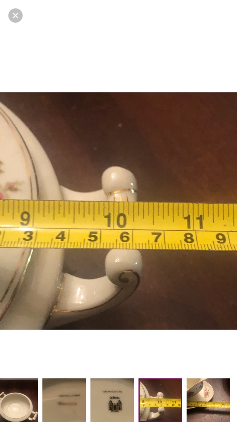 Antique Rose Bowl and Gravy Boat. - photo 3