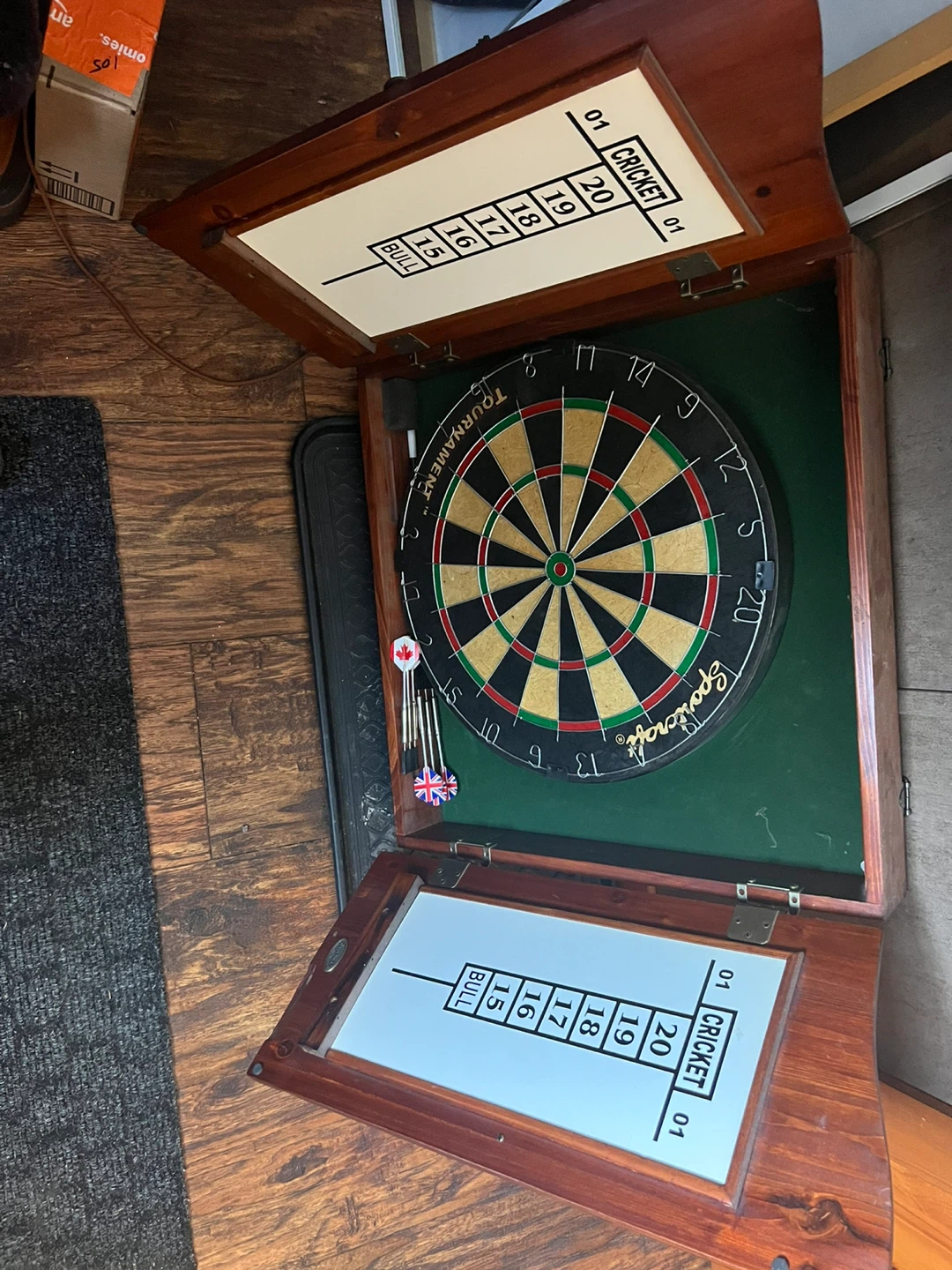 Sportcraft Dartboard Cabinet Set - photo 2