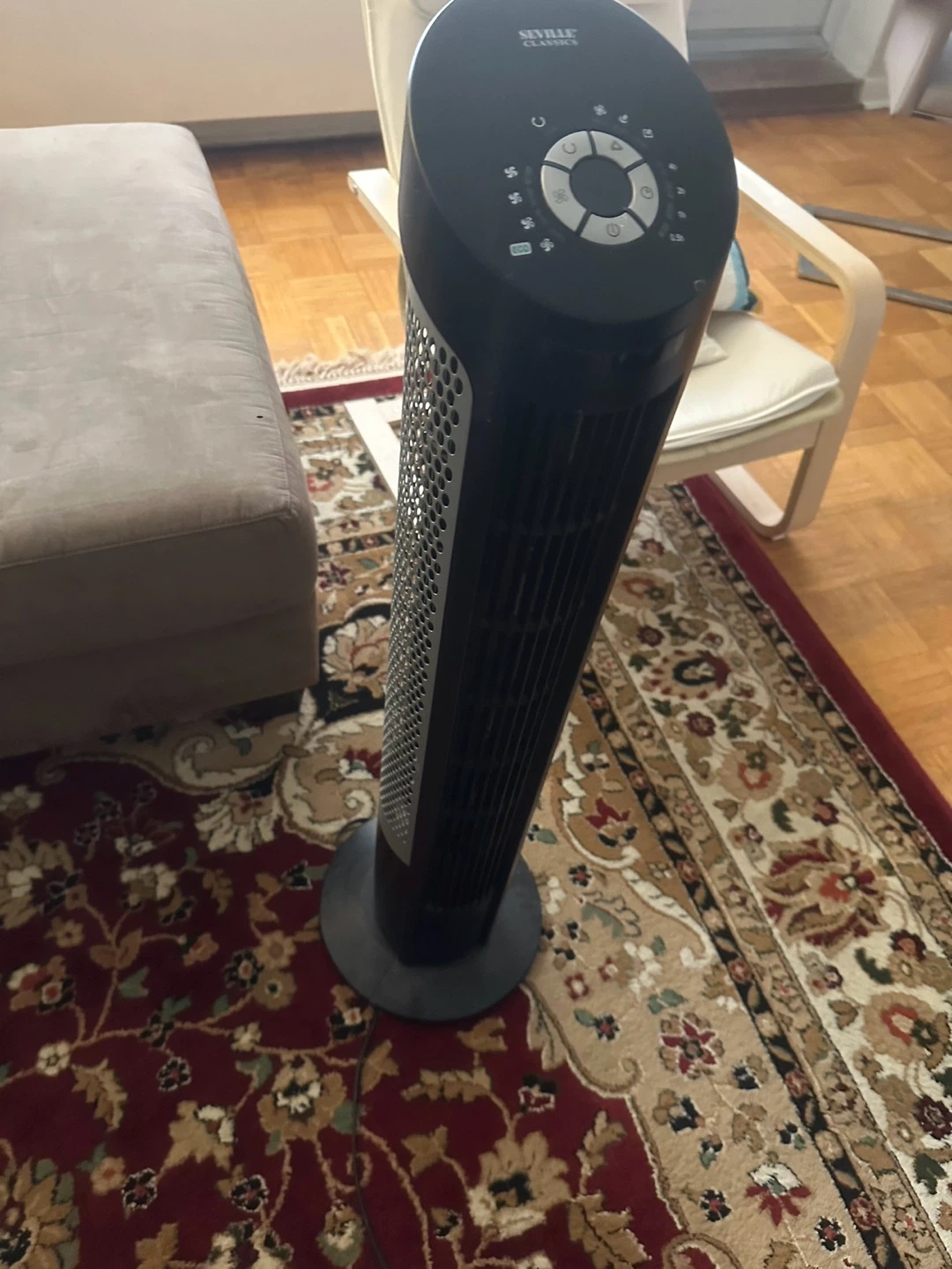 Seville Classics Tower Fan - Black