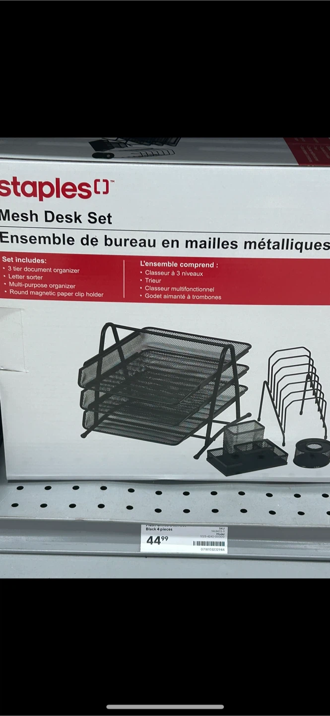 Grey Mesh Desk