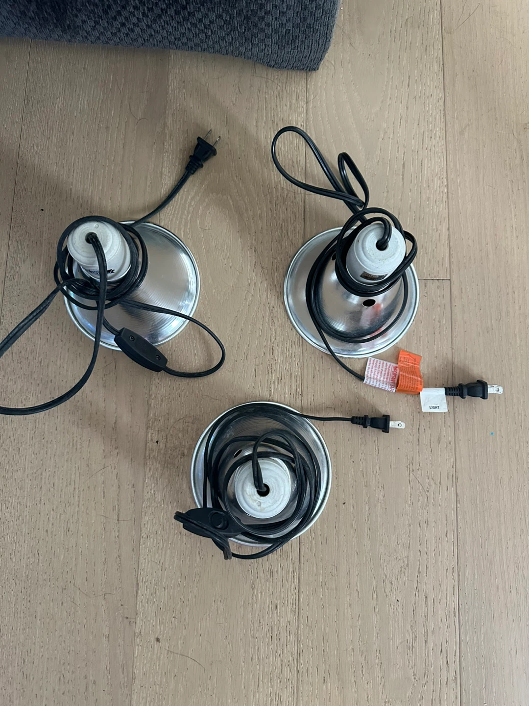 Reptile light fixtures-$10 each